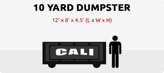 Cali Carting 10-yard dumpster