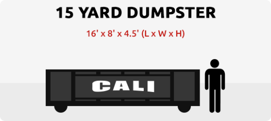 Cali Carting 15-yard dumpster