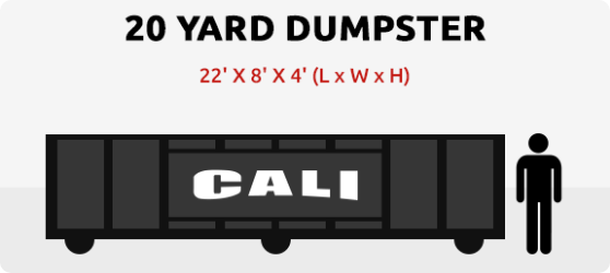 Cali Carting 20-yard dumpster