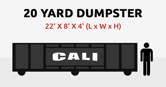 Cali Carting 20-yard dumpster