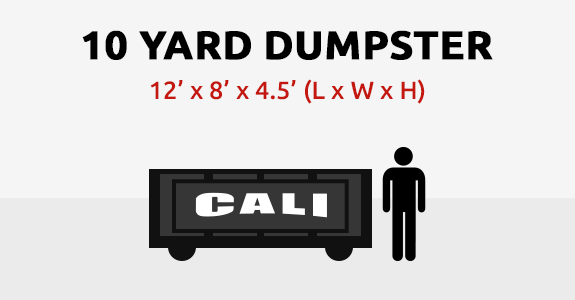 Cali Carting 10-yard dumpster