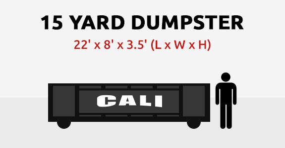 Cali Carting 15-yard dumpster